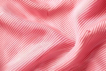 UHD 4K sharp focus on a textured pattern of pink clothing fabric.