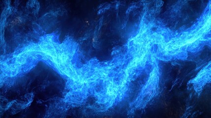 Electric blue energy waves abstract background