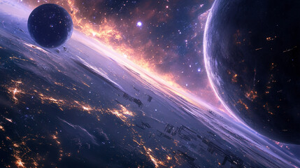 Wall Mural - planet in space