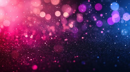 Wall Mural - vibrant bokeh lights background in pink purple hues