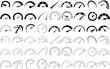 © Arafat - Speedometer icon, gauge symbols, meter illustrations, needle indicator vector collection, dashboard element vehicle graphic, measuring tools, speed display, automotive UI, infographic element