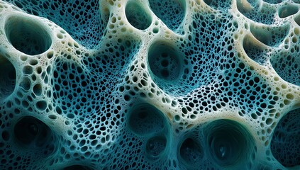 Canvas Print - Microscopic Examination of Marine-Inspired Patterns