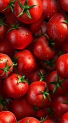 fresh red cherry tomatoes background, harvest, organic food, healthy vegetables