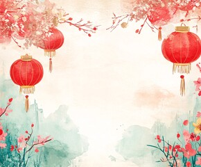 Wall Mural - chinese new year greeting