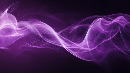 Poster - Purple Abstract Wave Background