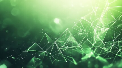A green background with a lot of lines and dots