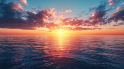 Wall Mural - Sunset over the Ocean