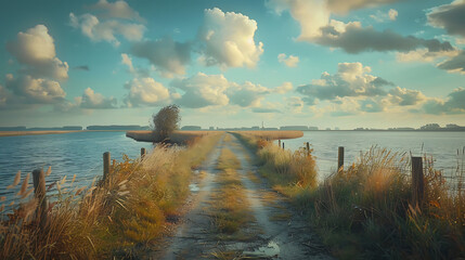 Wall Mural - countryside road