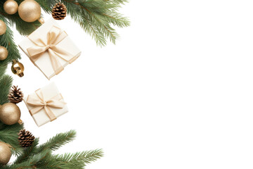 Sticker - PNG Neutral Christmas frame christmas backgrounds plant.