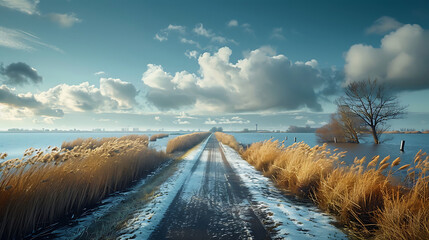 Wall Mural - countryside road