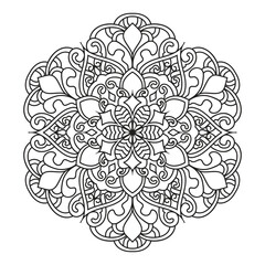 Wall Mural - Mandalas for coloring book color pages. Vector abstract mandala pattern.	
