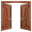 © Rawpixel.com - PNG Elegant wooden double doors open