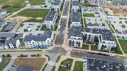 Wall Mural - Aerial View of Modern Apartment Complex