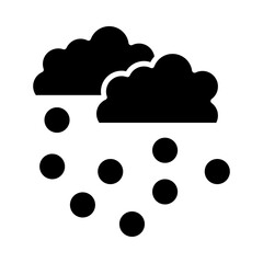 Sticker - Snowfall glyph icon