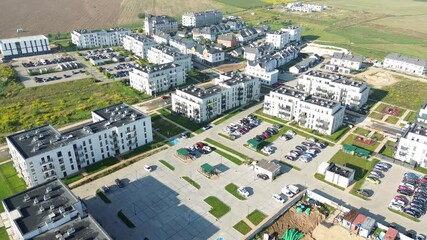 Wall Mural - Drone Shot of New Residential Development