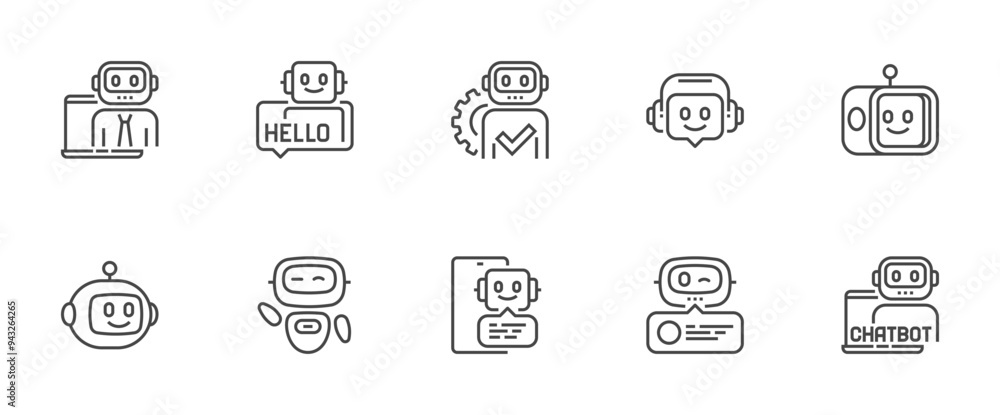 Artificial intelligence chat bot. Online communication based on neural ...