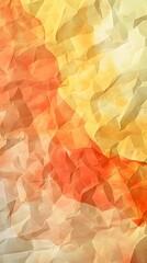 Poster - light beige paper wallpaper background. A vibrant, abstract background featuring a blend of warm orange and yellow hues with a textured, crumpled effe