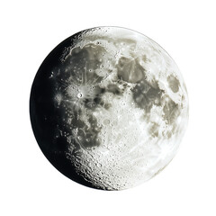 Wall Mural - full moon isolated on white