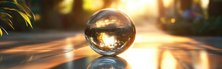 Leinwandbilder - Crystal ball reflections and refractions in a 3D cartoon rendering