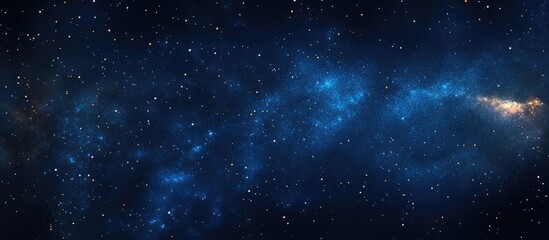 Aufkleber - 3D cartoon depiction of a dark blue night sky filled with stars and a Milky Way cosmos backdrop