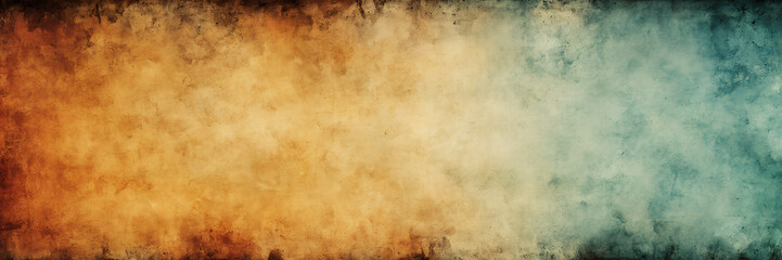 Wall Mural - Abstract Vintage Background with Blending Orange and Blue Colors