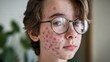 © Damian - Teenage boy with bad acne. Realistic photography, problem skin concept, for design, blog, social media, advertising