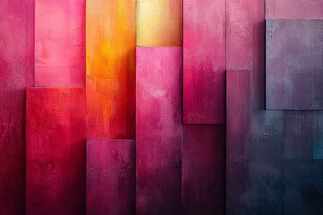 Poster - Abstract geometric patterns with vibrant gradients as a digital art background,