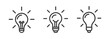 © Kovalova Ivanna - bulb idea line icon set