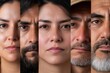 © Nico - Cultural Diversity Collage: A collage of diverse Hispanic faces, representing the wide range of ethnicities and backgrounds within the Hispanic community.