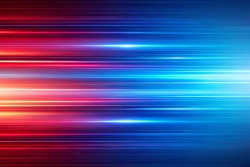 Wall Mural - futuristic abstract blue and red gradient background with horizontal streaks