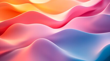 Wall Mural - Abstract Colorful Waves Background, Gradient Design