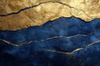 © Hector - gold and dark blue grunge surface