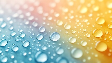 Wall Mural - Abstract Water Droplets on Gradient Background