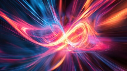 Canvas Print - Abstract Swirling Light Show