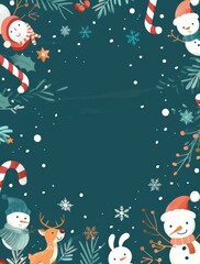 Poster - Festive winter border