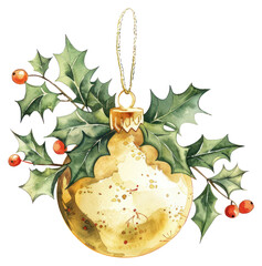 Poster - PNG Festive holiday ornament illustration