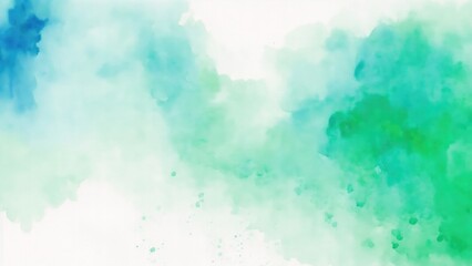 Green watercolor abstract background. Abstract Blue texture Watercolor background