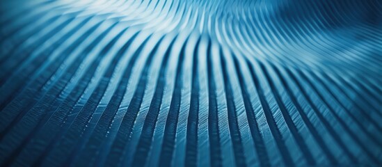 Leinwandbilder - Blue textured paper backdrop with ribbed pattern and copy space image