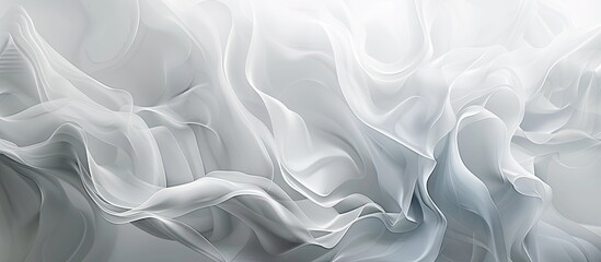 Poster - Modern white and grey background design featuring abstract geometric patterns with subtle blurred patterns ideal for a copy space image