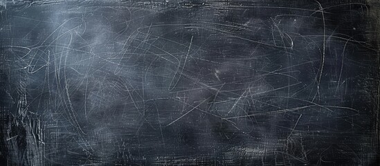 Fototapete - Blackboard with erased chalk marks perfect as a clean school background or for adding text to the copy space image
