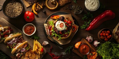 Wall Mural - Healthy food