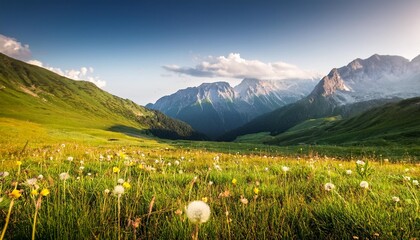 Sticker - meadow in the mountains