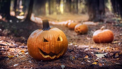 in the enchanting forest november s halloween pumpkin harvest unfolds