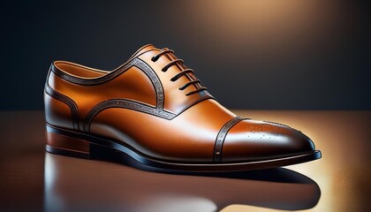 Classic dress shoes in polished leather