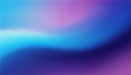 Canvas Print - blue purple blurred gradient background grainy abstract wave noise texture copy space poster banner backdrop design