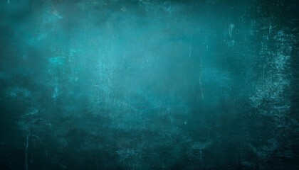 Canvas Print - scraped teal grungy background