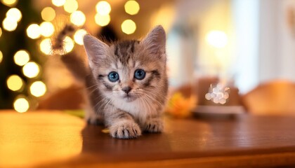 kitten on the table