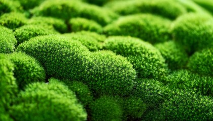 grooved green moss background in nature