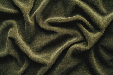 Canvas Print - Close up of green fabric