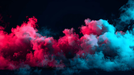 Sticker - Cloud Smoke Fills The Frame With Pink And Blue